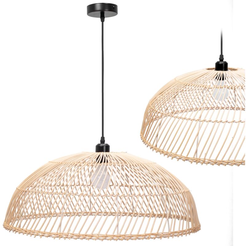 Toolight - lampe suspendue APP988-1CP boho ronde 1-POINTS de lumière E27 61X61X23-113CM reglable