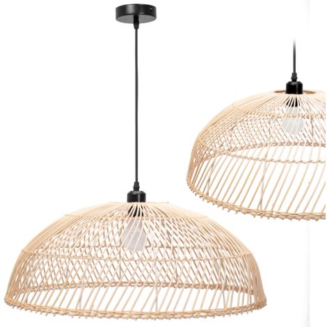 LAMPE SUSPENDUE APP988-1CP BOHO RONDE 1-POINTS DE LUMIÈRE E27 61X61X23-113CM REGLABLE