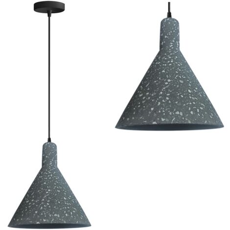 LAMPE SUSPENDUE APP995-1CP BÉTON RONDE 1-POINTS DE LUMIÈRE E27 18X18X21-100CM REGLABLE