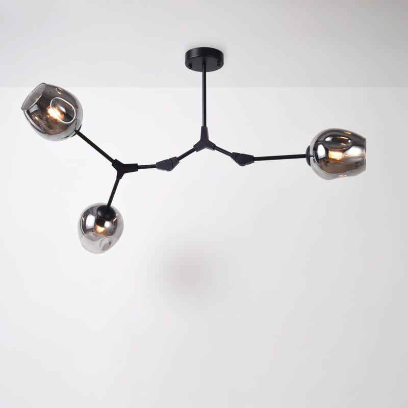 Barcelona Led - Lampe suspendue articulée 'orión 3' - 3 x E27 - Noir Barcelona Led - Lampe suspendue articulée 'orión 3' - 3 x E27 - Noir