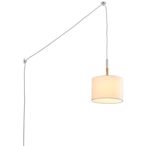 BARCELONA LED Lampe suspendue avec prise "Class" - Blanc