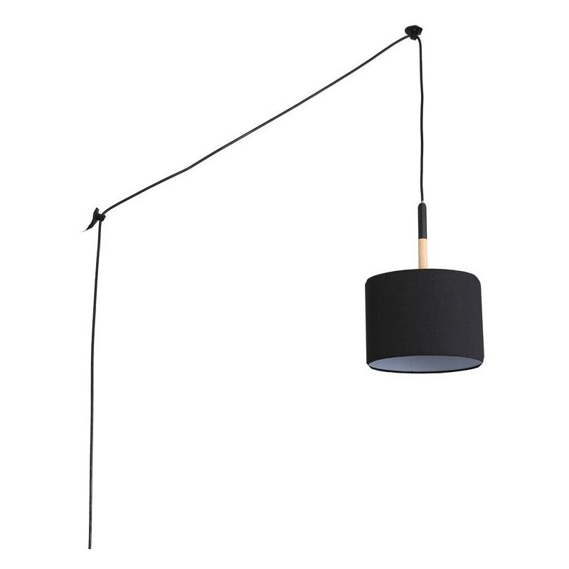 Lampe suspendue avec prise 'Class' - Noir Lampe suspendue avec prise 'Class' - Noir