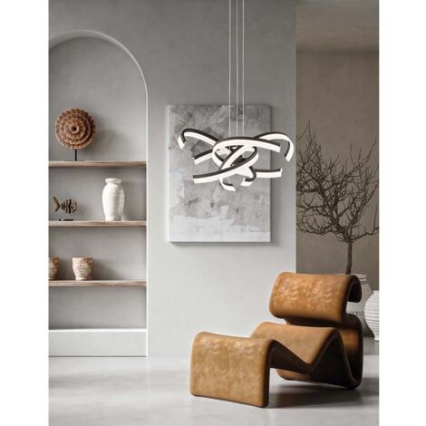 Lampe suspendue avec télécommande, lumière du jour à intensité réglable, lampe de table à manger