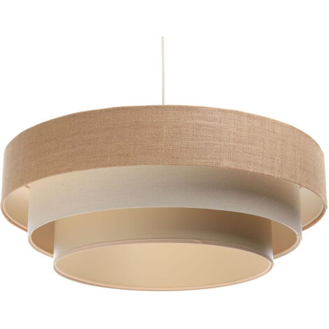 Lampe suspendue beige-crème