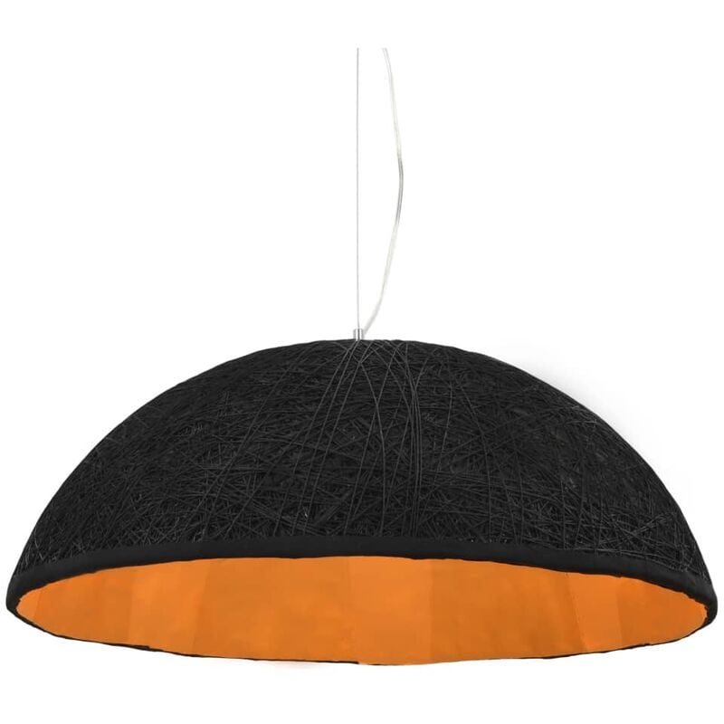 Vidaxl - Lampe suspendue Noir et doré Ø70 cm E27