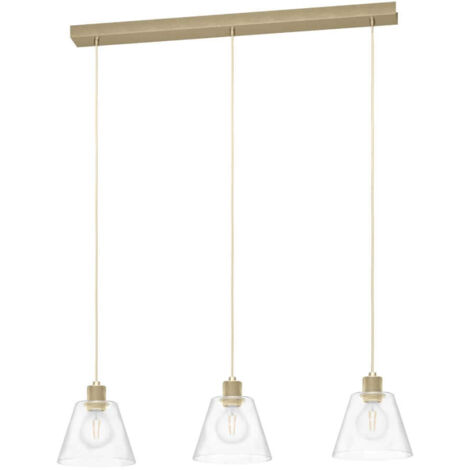 Lampe suspendue Copley Gold Effacer L: 90 B: 20 H: 110cm Dimmable