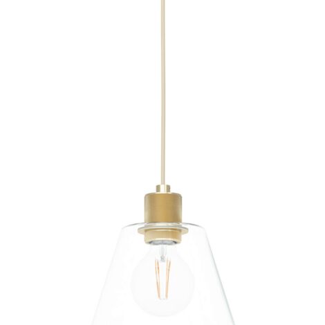 Lampe suspendue Copley Gold Peintures Clear H: 110 Ø: 20cm Dimmable