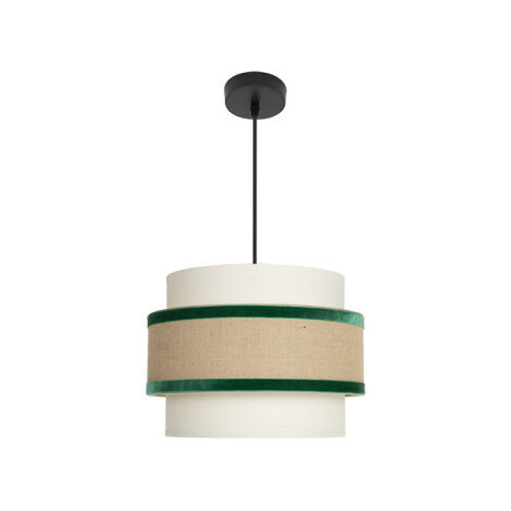 Lampe suspendue Cornaline deceiling light 1x27 Beige/green 30d