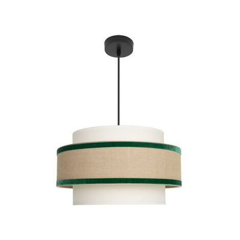 Lampe suspendue Cornaline deceiling light 1x27 Beige/green 40d