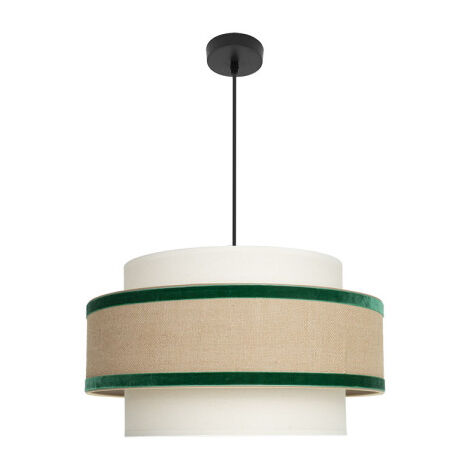 Lampe suspendue Cornaline deceiling light 1x27 Beige/green 50d