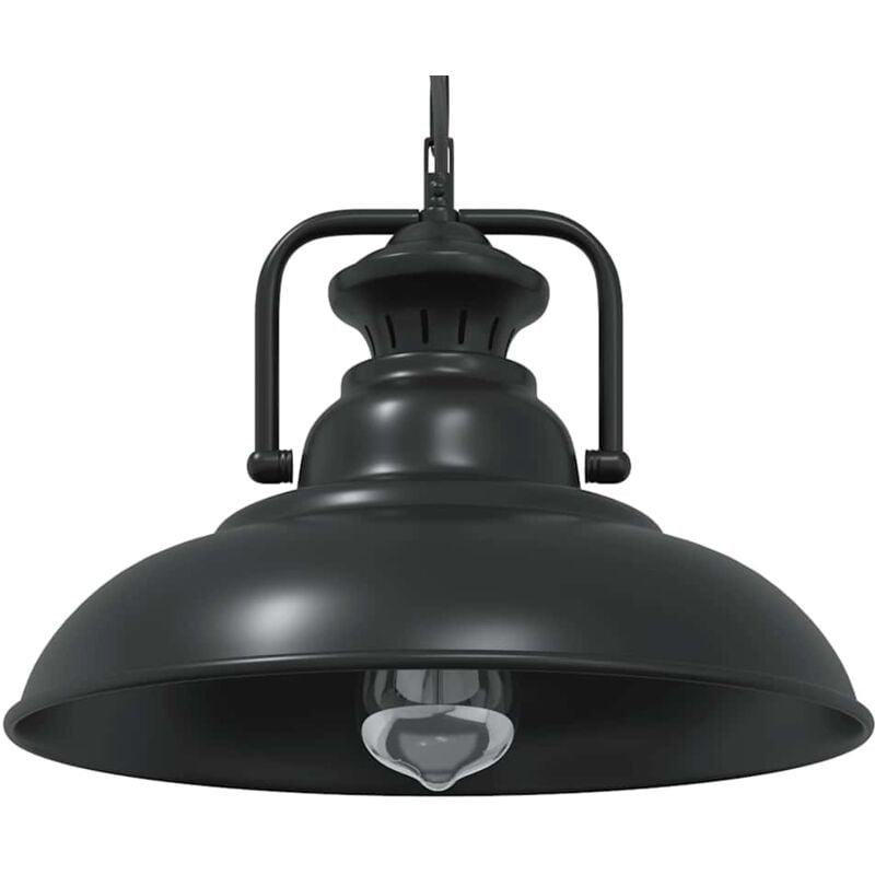 Vidaxl - Lampe suspendue E27 noir ø 31 cm fer