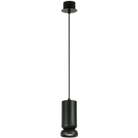 Lampe suspendue en métal avec cordon réglable Lilium - Noir
