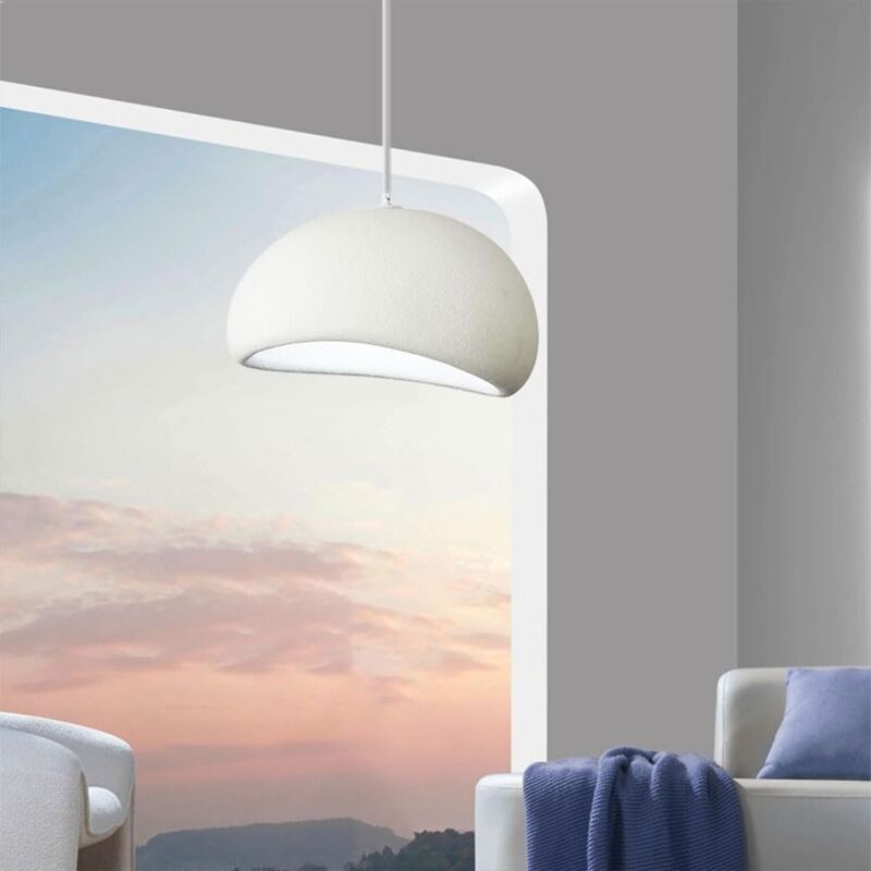 Lampe suspendue en polyéthylène blanc, lustre moderne de style japonais, lampe suspendue élégante, éclairage intérieur réglable, décoration de la