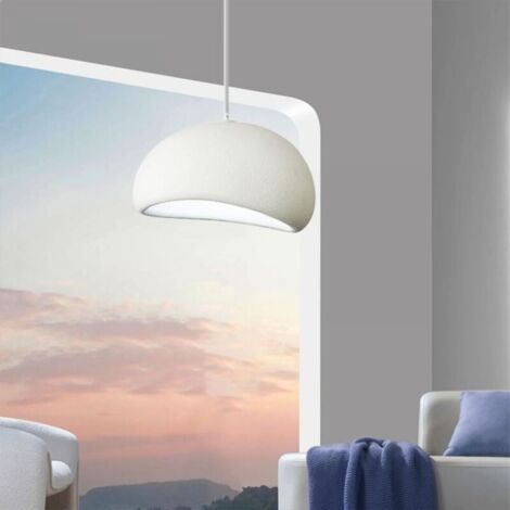 Lampe suspendue en polyéthylène blanc, lustre moderne de style japonais, lampe suspendue élégante, éclairage intérieur réglable, décoration de la maison, adapté à la cuisine du restaurant isolé
