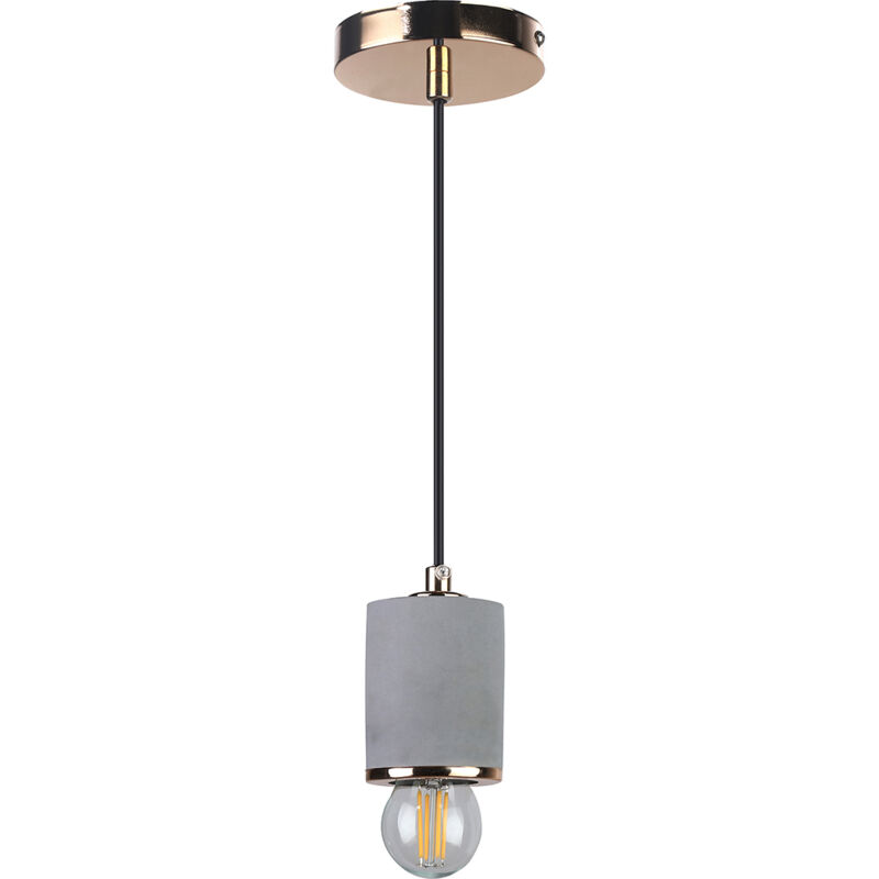 Lampe de plafond - Lampe suspendue - Métal et béton - Felippo Doré