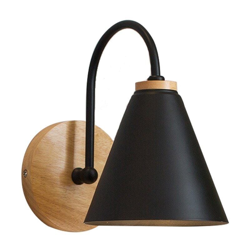 Toolight - applique murale APP932-1W forest noir cloche 1-POINTS de lumière E27 15X15X23,5CM