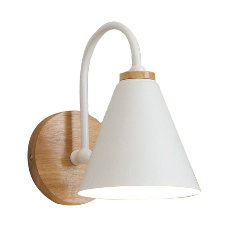 Applique murale APP933-1W forest blanche cloche 1-POINTS de lumière E27 15X15X24CM