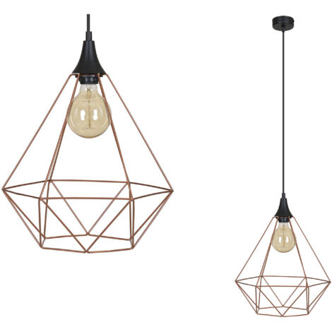Lampe suspendue GALAXY LOFT rétro EDISON cuivré LED