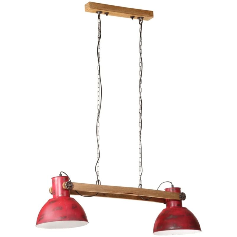 Vidaxl - Lampe suspendue 25 w rouge délavé 85x28x109 cm E27