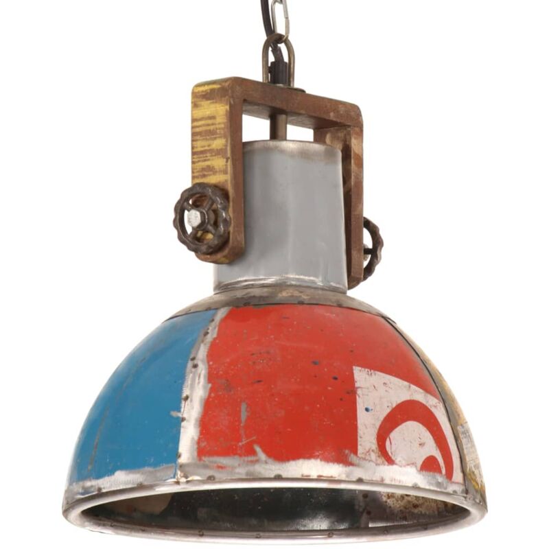 Vidaxl - Lampe suspendue industrielle 25 w Multicolore Ronde 30 cm E27