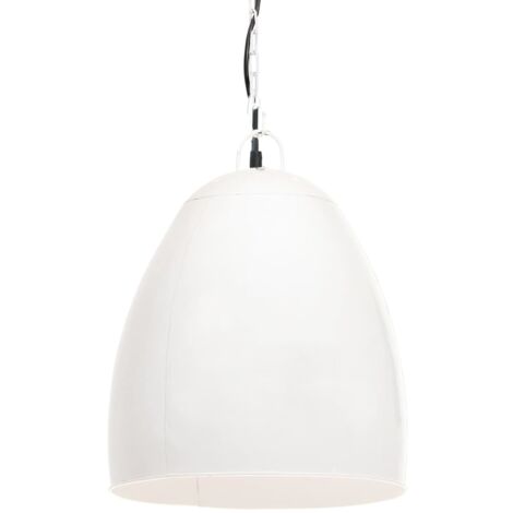 Lampe suspendue industrielle 25 W Blanc Rond 42 cm E27 CFW59413