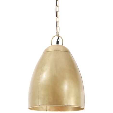 Lampe suspendue industrielle 25 W Laiton Rond 32 cm E27 CFW26134