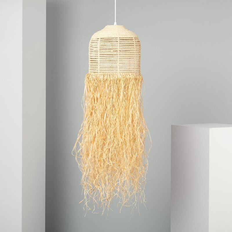 Ledkia - Suspension Fibres Naturelles Kofia Naturel