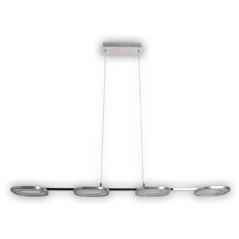 Lampe suspendue Lampe à suspension Lampe de table à manger Argent Lampe de salon LED H 150 cm Lampe suspendue Lampe à suspension Lampe de table à manger Argent Lampe de salon LED H 150 cm