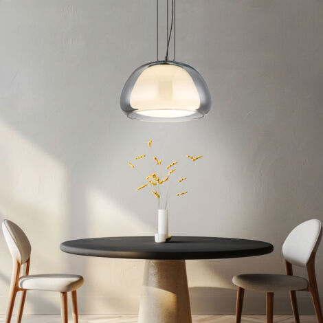 Lampe suspendue LED, plafonnier à intensité réglable, avec télécommande, veilleuse