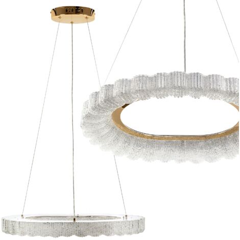 LAMPE SUSPENDUE LED TOOLIGHT MS019-CP ROSE GOLD 60CM