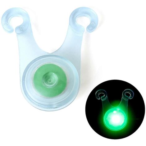 Lampe suspendue LED verte pour le camping, la décoration et le feu arrière de vélo.