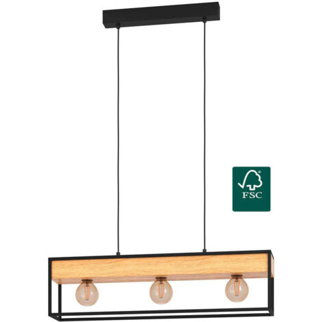 Lampe suspendue Libertad 1 E27 3x40w L: 76cm B: 14cm H: 110cm Dimmable