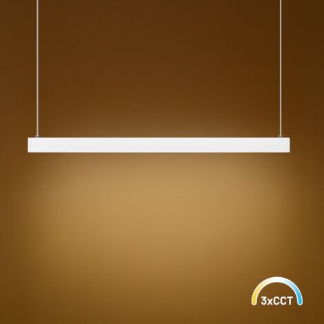 LAMPE SUSPENDUE LINEA LED BLANC ALU MILAGRO ML1783