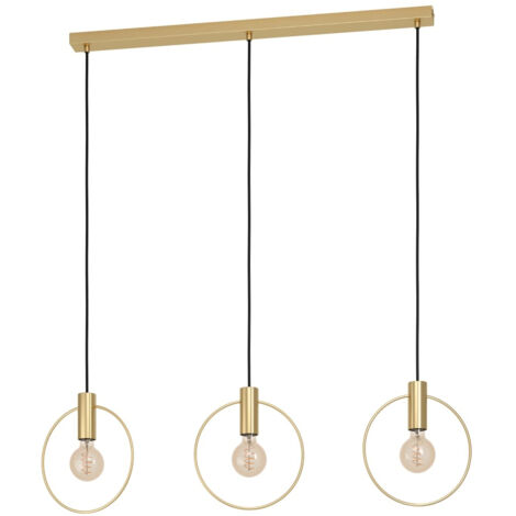 Lampe suspendue Manizales en laiton brossé L: 101 B: 5 H: 110cm Dimmable