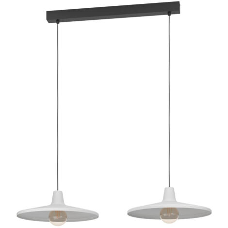 Lampe suspendue Miniere Steel Black E27 2x40W L: 99,5 cm B: 42cc H: 110 cm Dimmable