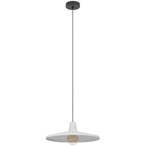 Lampe suspendue Miniers en acier noir E27 1x40w H: 110cm Ø42cm dimmable