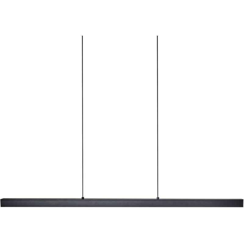 Beliani - Lampe Suspendue Moderne Lumière led Intégrée avec Abat-Jour en Aluminium Télécommande Base en Fer Noir Candelero