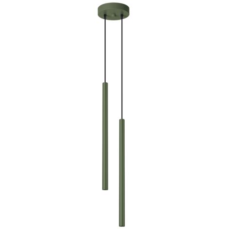 LAMPE SUSPENDUE NOX 2 G9 VERT OLIVE LUMILO 15.339.19