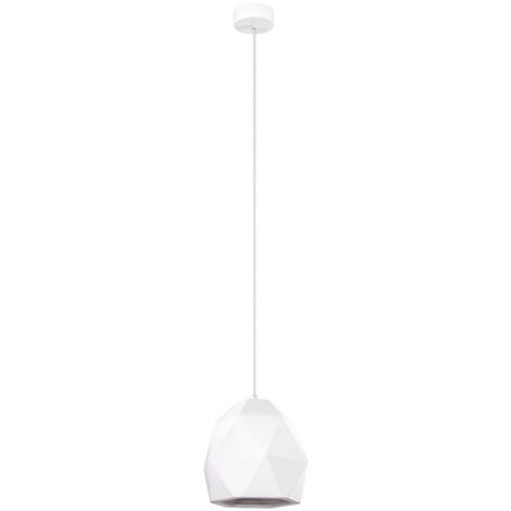 LAMPE SUSPENDUE OASIS 1 E27 BLANC LUMILO 12.171.51