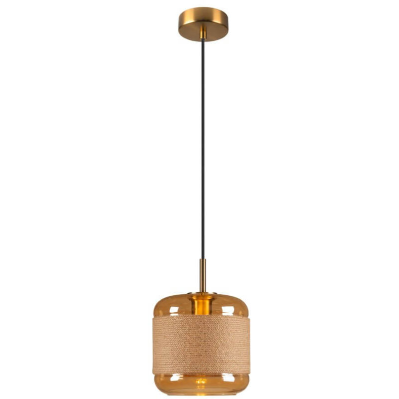 Lampe suspendue Pantilo Rope 20 verre ambré - Ø 19,5cm - 1007589 Lampe suspendue Pantilo Rope 20 verre ambré - Ø 19,5cm - 1007589