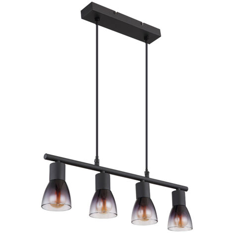 Lampe suspendue plafonnier plafonnier salle à manger lumière noir