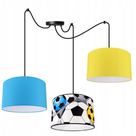 Lampe suspendue pour enfant avec décor de football