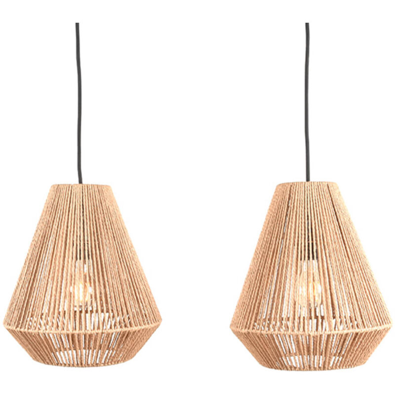 Lampe suspendue pour table à manger Ibiza de jute - MT-2316