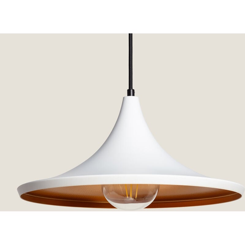 Suspension Métal Presley Blanc