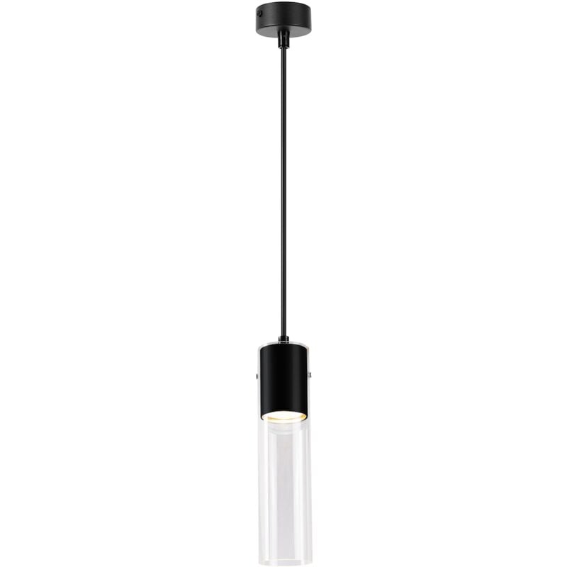 Lampe suspendue Ricky noire 1xGU10