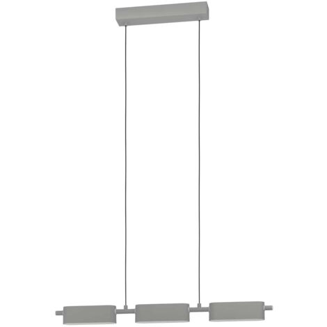 Lampe suspendue Rovira Argent Blanc L: 77 B: 5 H: 110cm Dimmable 3000k