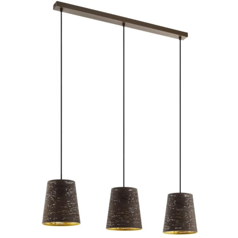 Lampe suspendue Seegezia Mokka, Or L: 88 B: 18 h: 110cm Dimmable