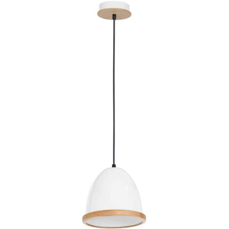 LAMPE SUSPENDUE STUDIO 1 E27 BOIS BLANC MILAGRO MLP8849