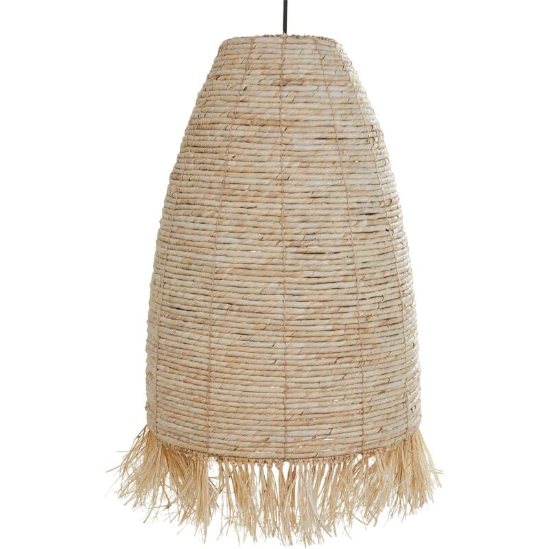 Beliani - Lampe Suspendue Style Boho Naturel Abat-jour en Paille et Base en Métal Tutong