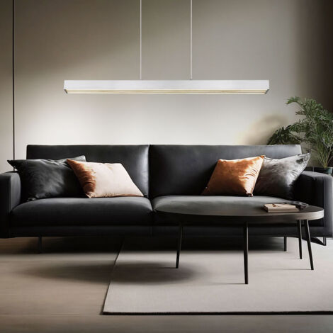 Lampe suspendue suspension lampe de salon hauteur réglable variateur tactile LED H 150cm